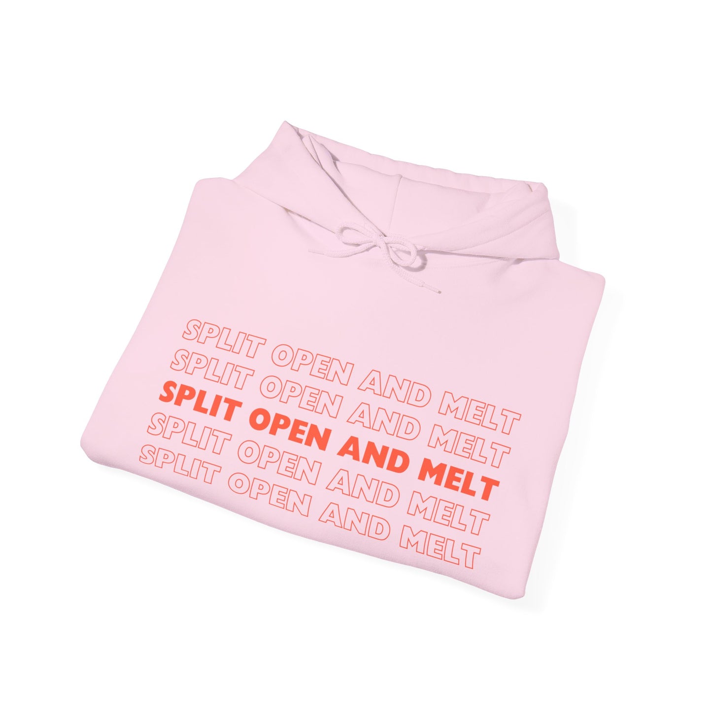 Split Open and Melt Hooded Sweatshirt