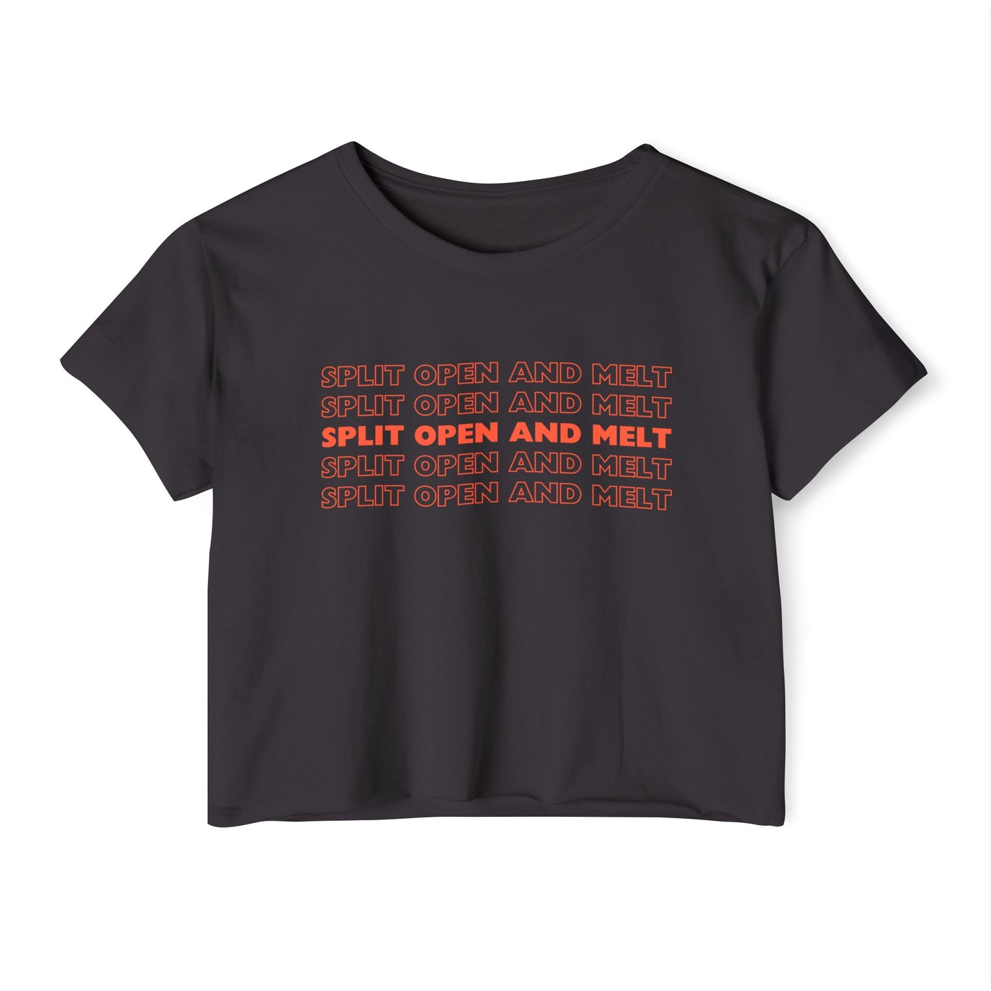 Split Open and Melt Crop Top