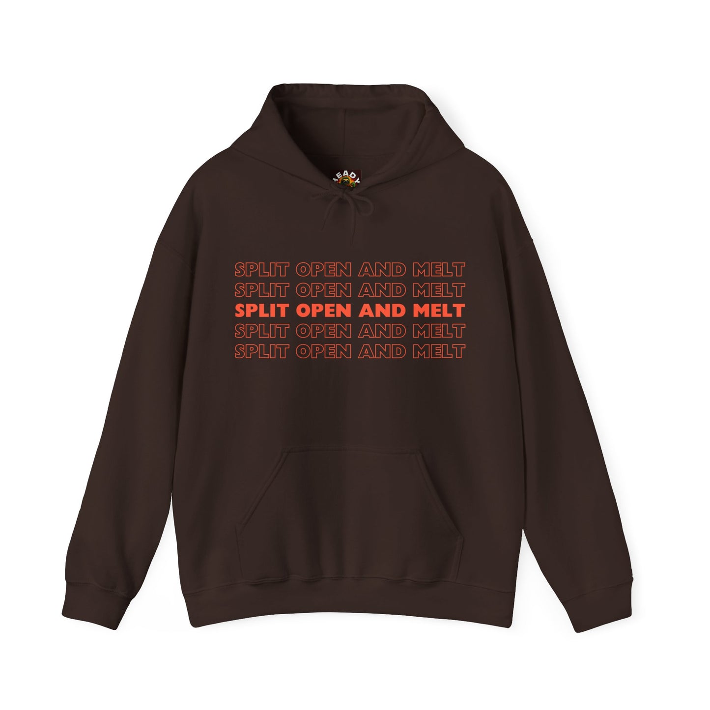 Split Open and Melt Hooded Sweatshirt